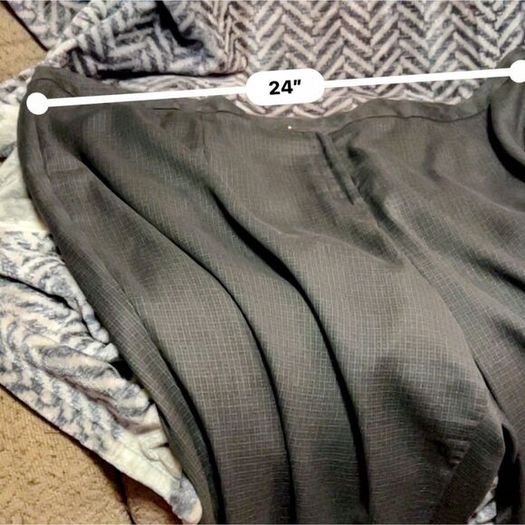 Vintage Larry Levine Classics Wide-Leg Dress Pants, 30W, Gray, Rayon Blend - Picture 7 of 7